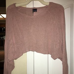 Blush cropped sweater